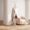 thumbnail image 1 of HONEIER Coat Rack, 68.9" Metal Coat Rack Stand with 12 Hooks Standing Coat Rack for Entryway Bedroom Living Room, White, 1 of 10