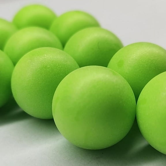 68 Cal Paintballs Solid Balls - Self Defense PVC/Steel, Less Lethal Practice Paintballs .68 Caliber - Geen (50 Count) 5 Gram