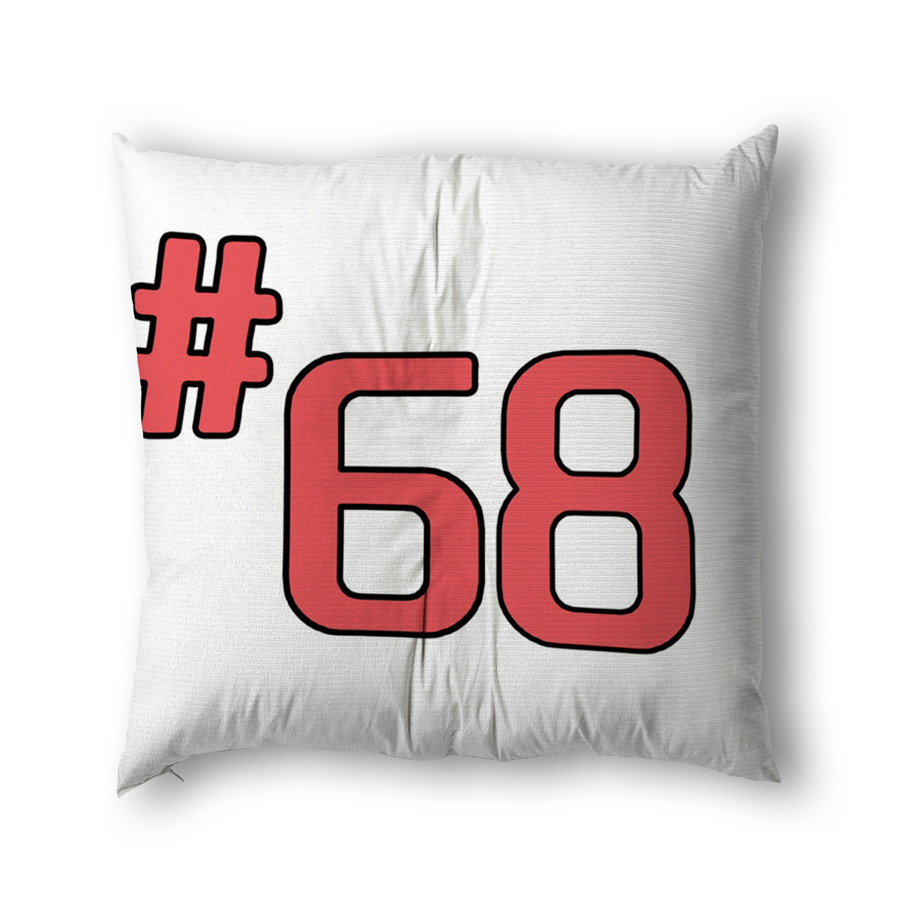 68 Design,16x16in Throw Pillow Cushion Covers Decorative,Team Number