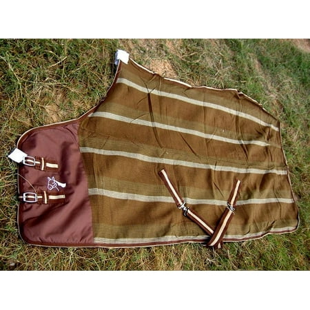 68" Horse Cotton Sheet Blanket Rug Summer Spring Brown 5305