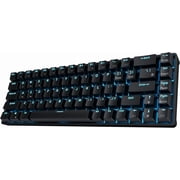68 Hot Swappable 65% Mechanical Keyboard, 68 Compact BT5.0 Gaming Keyboard with Stand-Alone Arrow/Control , Black, Quiet Red