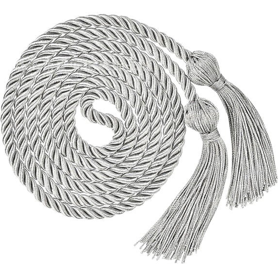 68-Inch Graduation Stole with Tassel for Class of 2026,High School College Honor Cord Sash, Purple Ceremony for Bachelor Doctoral,Ceremony and Party Accessories,Long-Lasting Color(Grey)