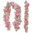 thumbnail image 1 of 68 Inch Large Pumpkin Rattan Wreath Fall Decoration for Autumn Halloween Thanksgiving Front Door Display, 1 of 5