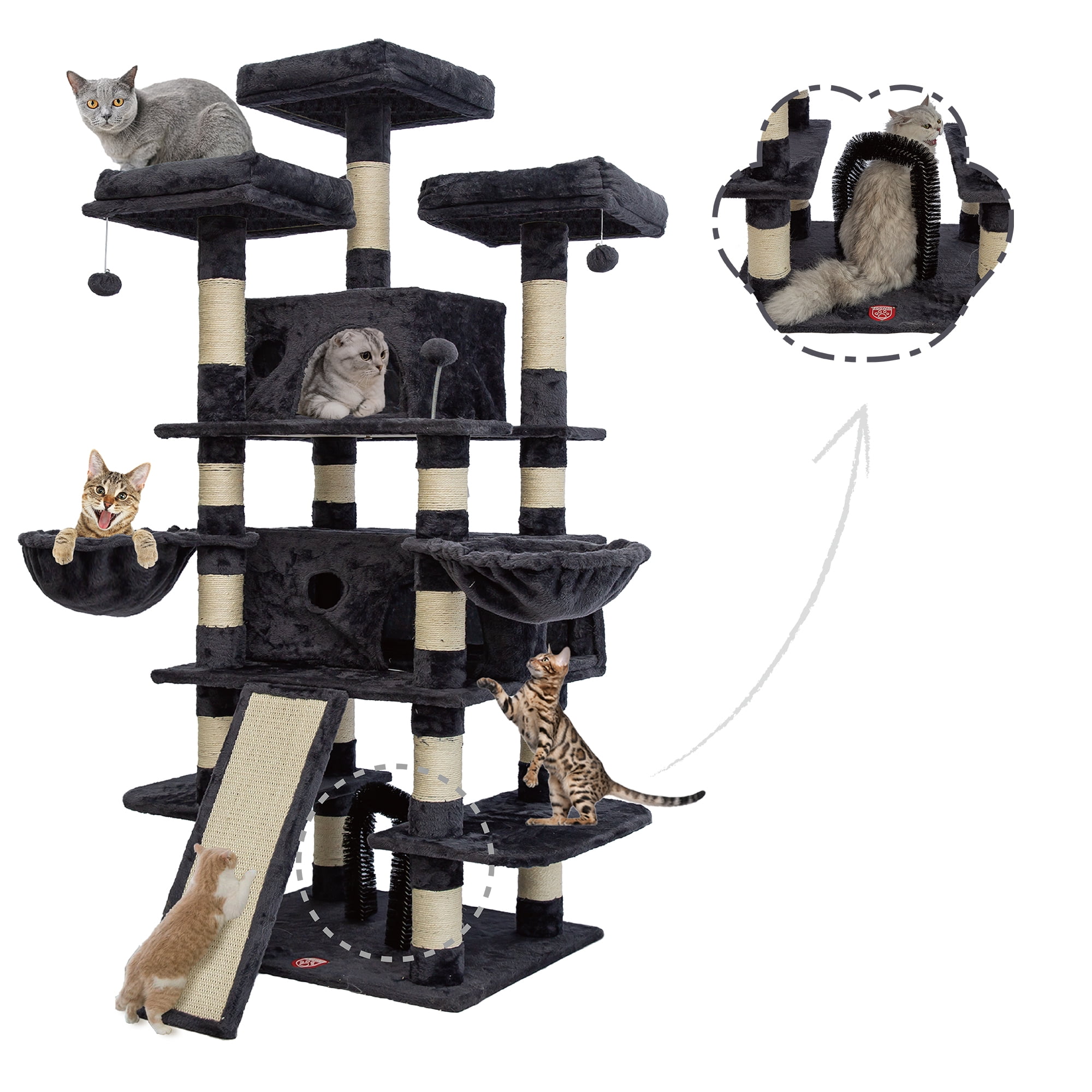 68 Inches MultiLevel Large Cat Tree ,cat tower for large cats with