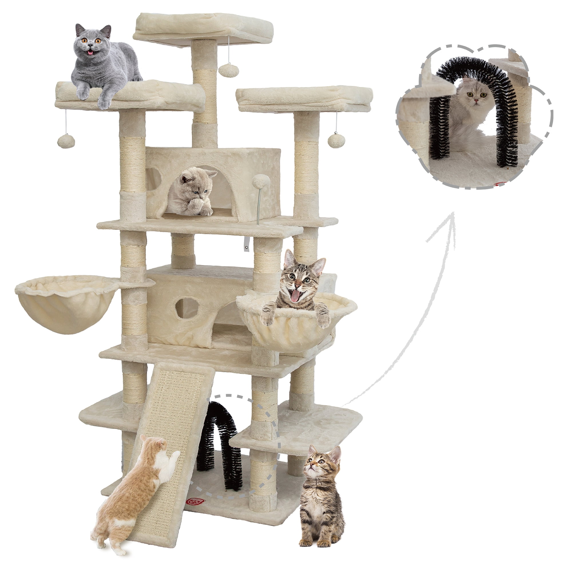 68 Inches MultiLevel Large Cat Tree ,cat tower for large cats with