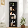 thumbnail image 1 of 68" Tall Corner Bookshelf Bookcase, 6 Tier Corner Shelf with Adjustable Shelf,Freestanding Corner Display Storage Shelf for Living Room, Office, Kitchen, Bath Room,Small Space, Black, 1 of 9