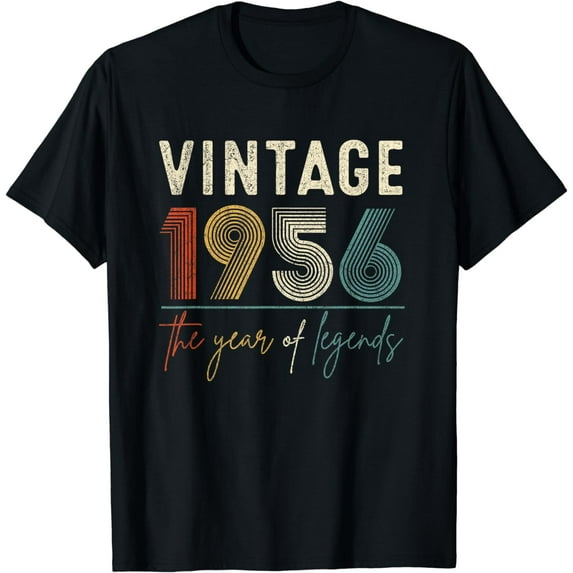 68 Years Old Vintage 1956 68th Birthday Gifts For Men Women Funny Creative Graphic T-Shirt