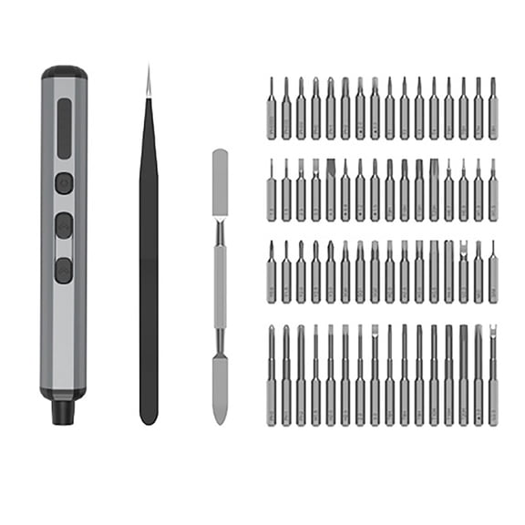 68 in 1 Electric Screwdriver Adjustable 3.7V USB C Rechargeable Removable Replaceable Power Tool with LED Light