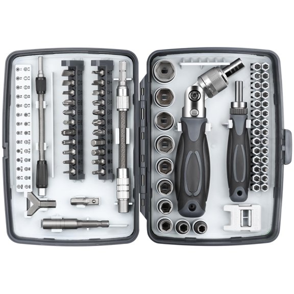 68-in-1 Ratcheting Screwdriver Set, Pocket Size, Versatile Ratchet Handle for Mechanics, DIY, Bicycle, Car, Electronics Maintenance (9902)