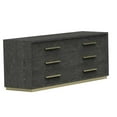 thumbnail image 1 of 68 in. Cid Mizo Wide Dresser with 6 Drawers, Gray, 1 of 1