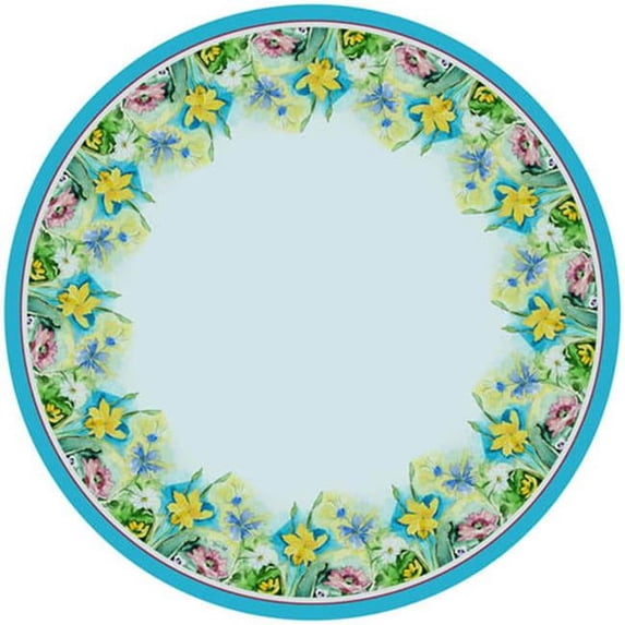 68 in. Florals Round Table Cloth