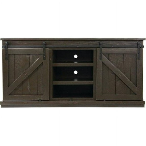 68 in. Rustic Quaint TV Stand, Bright White