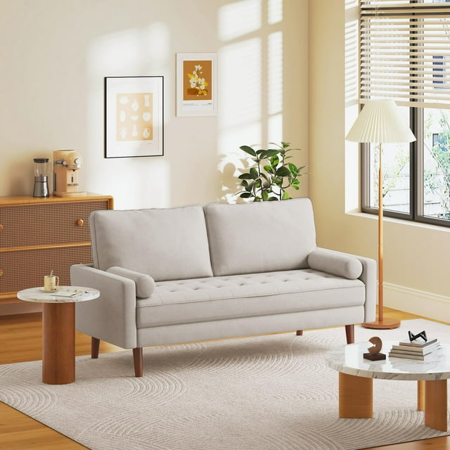 68" Loveseat Sofa, NAIMP 2 Seater Fabric Sofa Modern Couch for Small