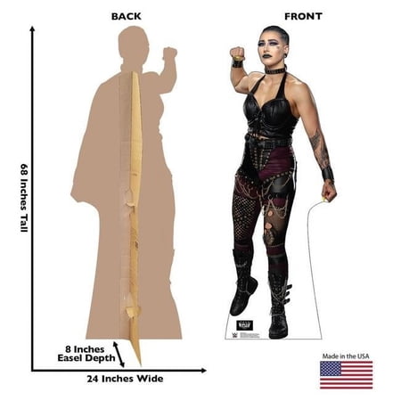 68 x 24 in. Rhea Ripley Cardboard Cutout - WWE Superstar