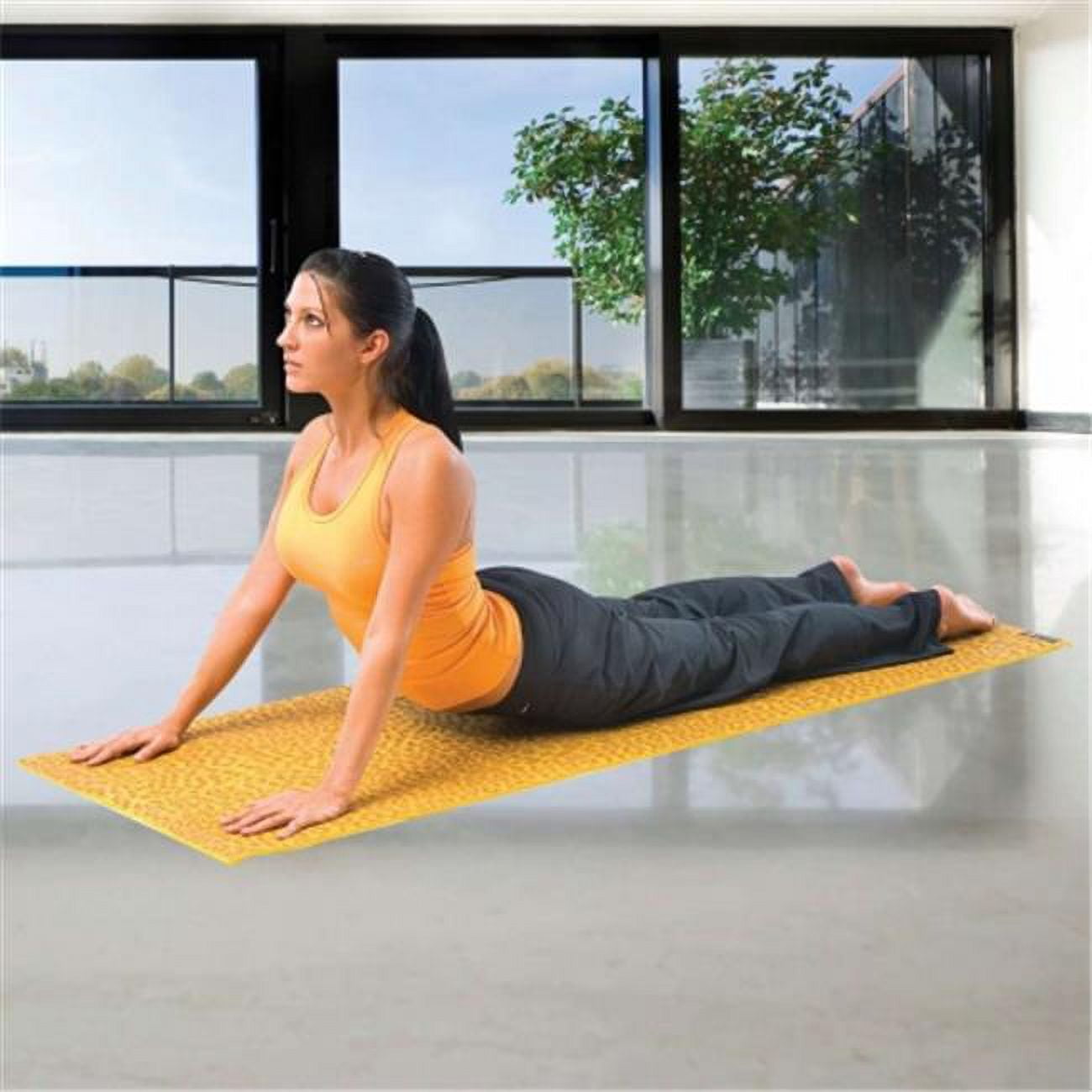 MoKo Yoga Towel, No-Slip Hot Yoga/Pilates Mat Towel with Corner Pocket,  Quick Dry, 27 in * 74 in , Cyan 