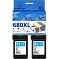 thumbnail image 1 of 680 680XL F6V27AA F6V26AA Ink Cartridges Compatible for 1115 1118 2135 2138 2600 3635 3636 3638 3838 4538 4678 5000 5200 Inkjet Printers, Leak-Proof Design Crisp Printing, 1 of 7