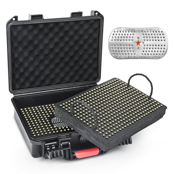 680 Rounds 22LR Ammo Storage Case with Dessicant, Travel Safe/Mil Spec/Waterproof Ammo Storage Box Fits 22LR, 22 Long, 22 Stinger