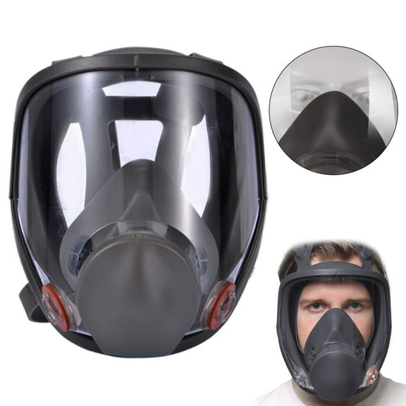 6800 Full Face Reusable Respirator, NIOSH Approved Large View Silicone Mask for Painting, Sanding & Dust Protection