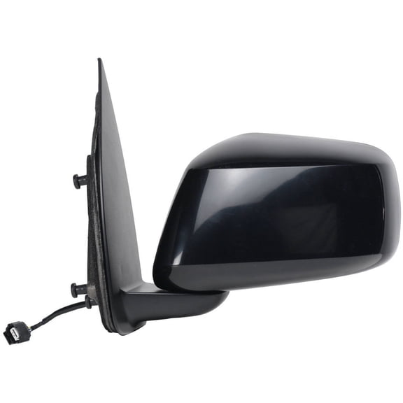 68036N - Fit System Driver Side Mirror for 05-18 Nissan Frontier Extended Cab, 11-18 Frontier Crewcab, 05-12 Pathfinder, w/ off road pkg, black PTM, foldaway, Power