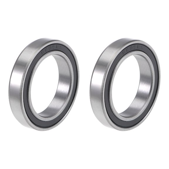 6805-2RS Deep Groove Ball Bearings 25mmx37mmx7mm Double Sealed Chrome Steel P6 2pcs