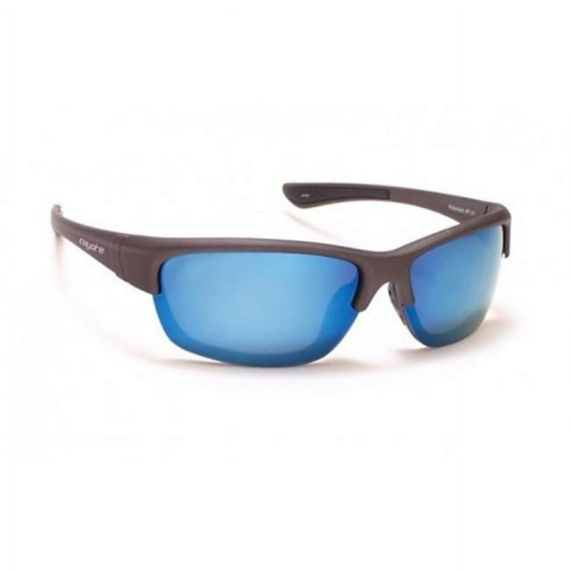 680562073119 P-31 M. Gray - Blue Flash Mirror, Sportsman P-Series Polarized Aviator Sunglasses