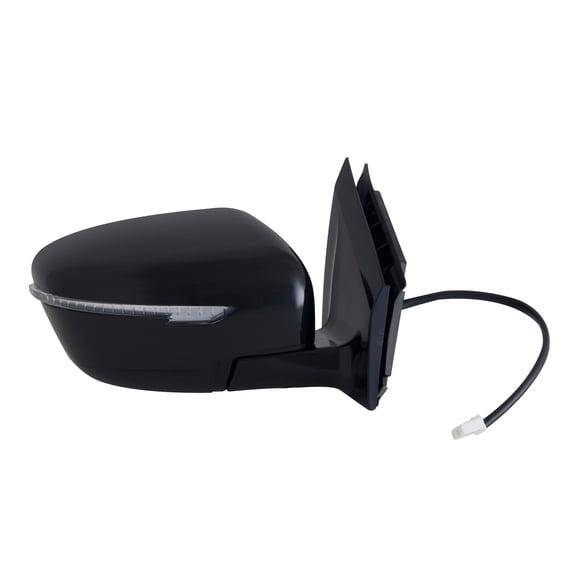 68083N - Fit System Passenger Side Mirror For 15-18 Nissan Murano, Black, Ptm Cover, W/ Turn Signal, Foldaway, W/O Ccd Camera, Power
