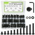 thumbnail image 1 of 680pcs M5 Nuts and Bolts Assortment Kit, 12.9 Alloy Steel M5 Button Head Hex Socket Cap Machine Screws Assortment Kit 6mm-40mm, 1 of 7