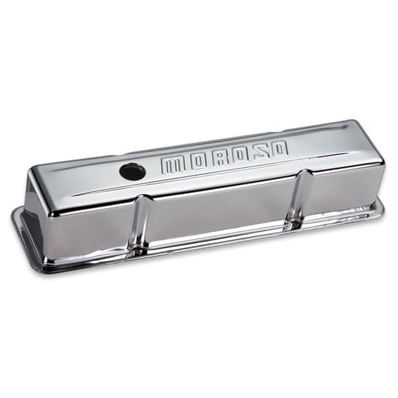 68102 Chrome Valve Covers for Small Block Chevy Tall without Baffle