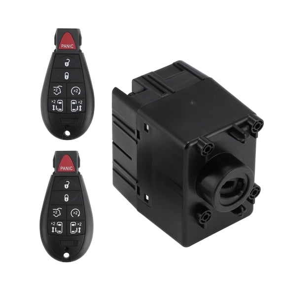 68105738AF Wireless Ignition Module Switch with Remote Key Fob for Dodge Challenger Durango Grand Caravan for Jeep Grand Cherokee for Ram C/V 1500 2500 3500 4500 5500 2011-2014