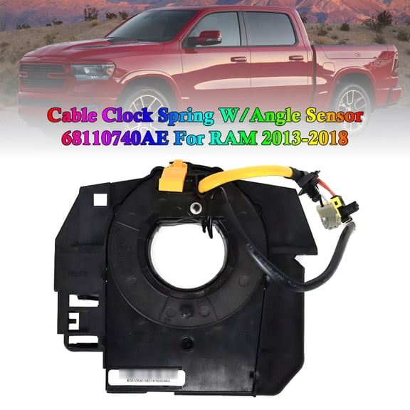 68110740AE Clock Spring with Angle Sensor 9 PINS For Dodge RAM 2013-2020