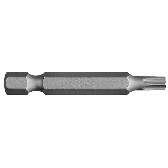 Century Drill & Tool 68225 Premium S2 Steel T-25 Star Power Screwdriving Bit, Black, T25 X 2"