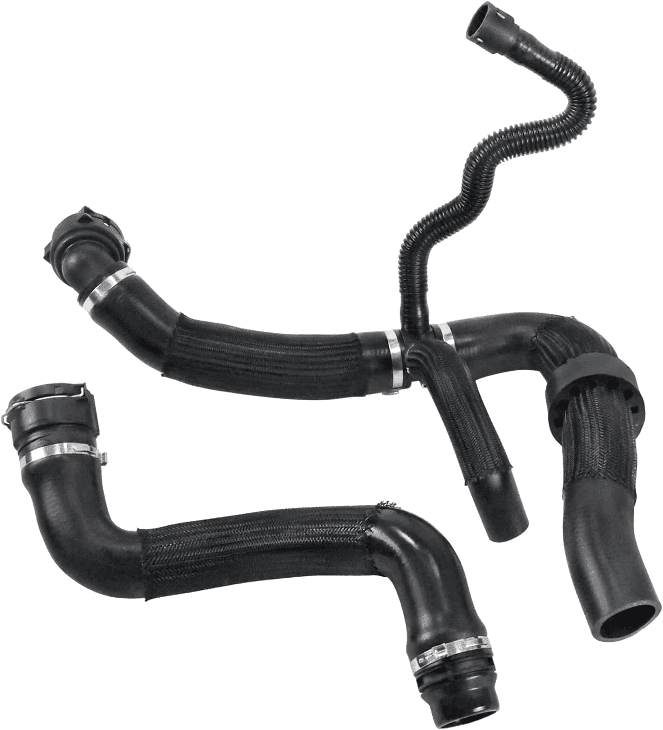 68249897AB Upper and Lower Radiator Coolant Water Hose For Jeep Compass 2.4L 2017-2022 53372349 68380330AA 68380330AB 68249896AC Cooling Coolant Reservoir Radiator Pipe