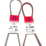 6839 & 6908 Rotary Vari-Speed Belt Set Compatible With MTD 754-0280,754-0370