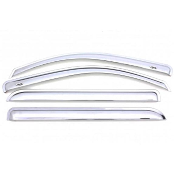 684044 Rainguards, Chrome Plated