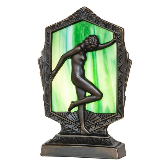 68409 Meyda 9.5"W X 10.53"H Pansies Lighted Mini Tabletop Window