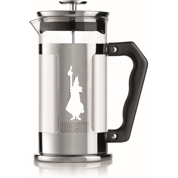 6860 Preziosa Stainless Steel 3-Cup French Press Coffee Maker, Silver (06860)