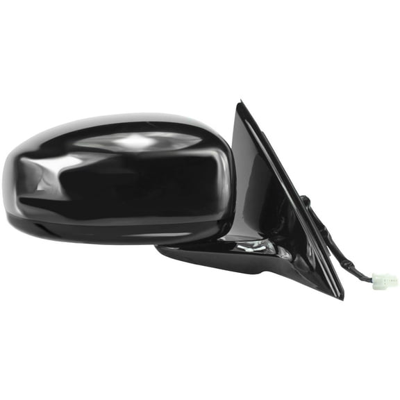 68601N - Fit System Passenger Side Mirror for 07-08 Infiniti G35 Sedan, G35x Sedan, black w/ PTM cover, w/o memory, foldaway, Heated Power