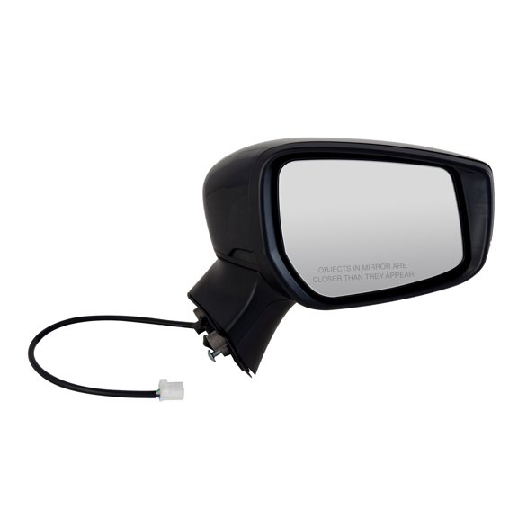 68631N - Fit System Passenger Side Mirror for 15-18 Nissan Versa Note Hatchback S, S Plus, SL, SV Model, textured black w/ PTM cover, foldaway, w/o CCD camera, Power