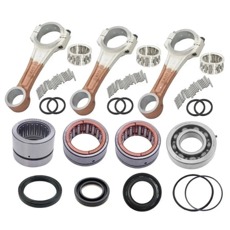 688 Crankshaft Connecting Rod Rebuild Kit STD For Yamaha 2T 75hp 85hp 3 Cyl 85AET Outboard Marine Parts