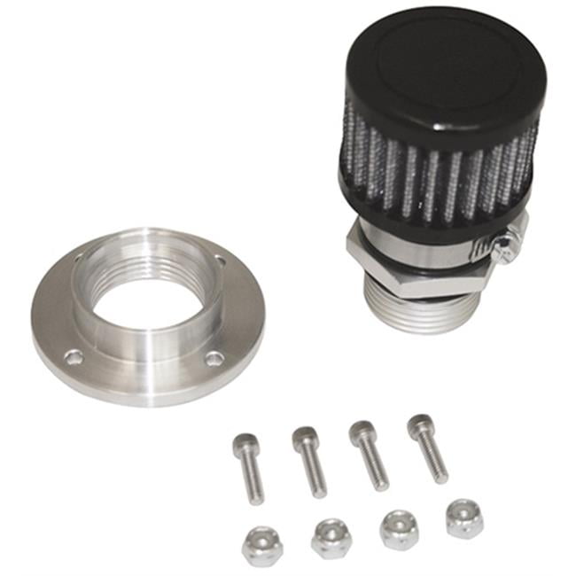 68855 NonWeld PCV Breather Kit, Aluminum Black