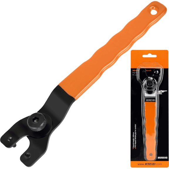 689048 Universal Adjustable Pin Angle Grinder Wrench for Flange Grinder Tool Machine from 4 Inch - 9 Inch Spanner