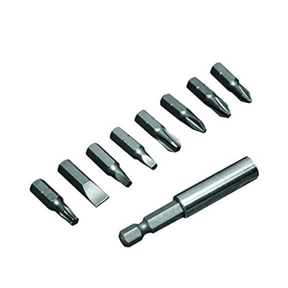 Century Drill & Tool 68907 Premium S2 Steel 9 Piece Phillips and Slotted Insert Screwdriving Bit Set