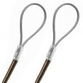 thumbnail image 1 of 68ft Order To Size 1/16 Galvanized Steel Cable BROWN Vinyl Coated To 1/8 Made To Order In USA, 1 of 1