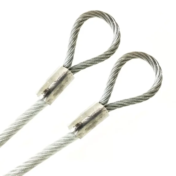 68ft Order To Size 1/16 Galvanized Steel Cable CLEAR Vinyl Coated To 1/8 Made To Order In USA