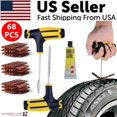 thumbnail image 1 of (YYL-Design)-- 68pc Tire Repair Kit DIY Flat Tire Repair Car Truck Motorcycle Home Plug Patch, 1 of 17