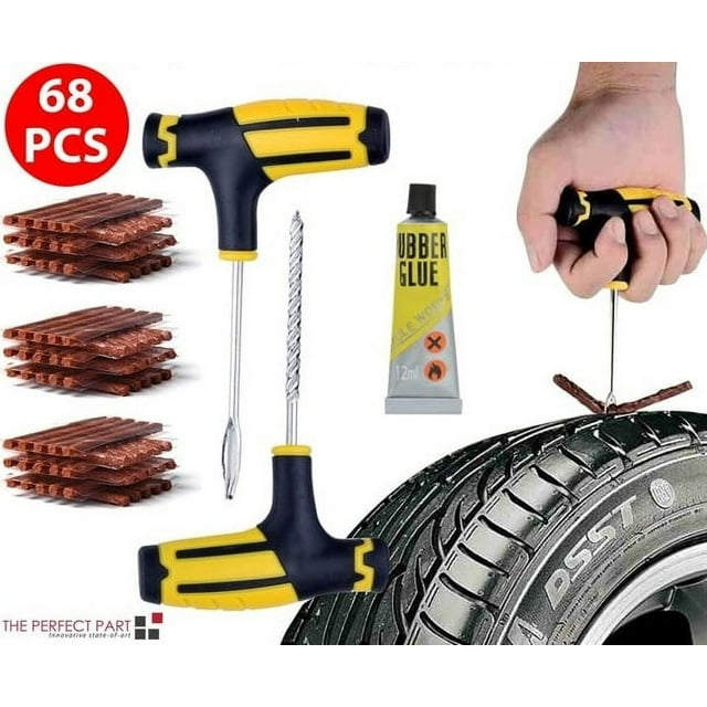 68pc Tire Repair Kit DIY Flat Tire Repair Car Truck Motorcycle Home