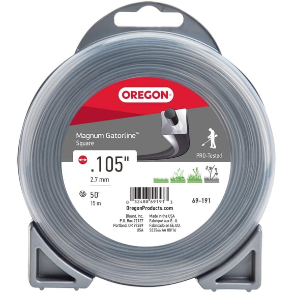 69-191 Gatorline Square Trimmer Line .105-Inch by 50-Foot