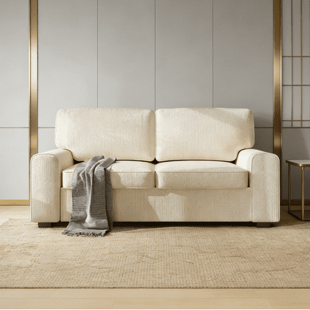 69.6" Modern Loveseat Sofa with Chenille Fabric - Deep Seat 2-Seater Couch, Spring Cushion & Sturdy Metal Frame, Cozy Small Sofa for Living Room, Bedroom, Office, Apartment