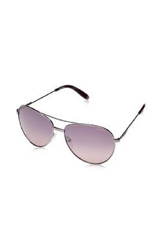69-6Lbhh-60 Aviator Silver-Tone Sunglasses