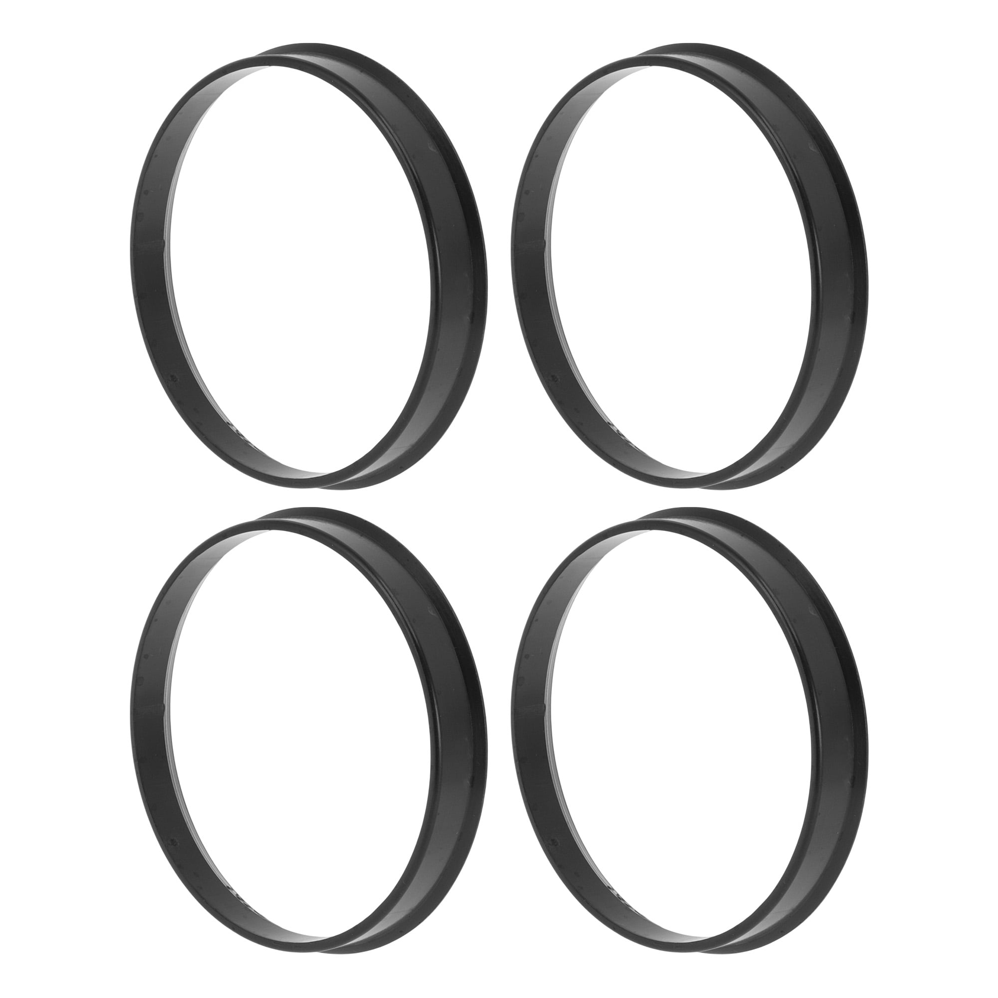 Unique Bargains Car Wheel Hub Centric Rings Black Polycarbonate Wheels ...